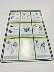 1984 Vintage Bruce Algra Weight Training (set of 7 posters)- Fitnus Chart Series