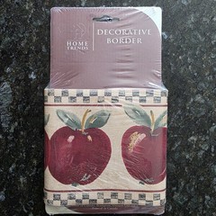 Decorative Border Vtg Apples Fruit Country Kitchen Home Trends Farmhouse