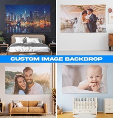 Personalized Custom Tapestry Unique Wall Hanging Backdrop for Home & Room Decor