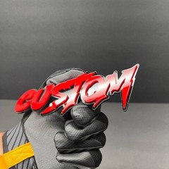 Custom 3D Laser Cut Acrylic Emblem Car Badge Multicolor Personalized Name-Logo