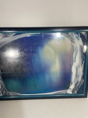 KB Collections: Aurora Borealis Sand Sculpture – Handmade Austria 11.5 X 16.5