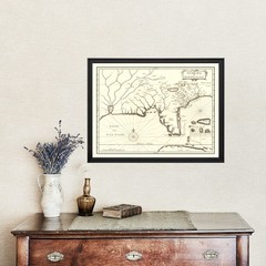 Old Map of Florida 1834 – Vintage Florida Art