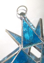 4 inch Stained Glass Moravian Star with a gift Box! Handmade Gift !