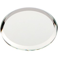 Plymor 1.5″ Round, 3mm Thick Beveled Glass Mirror Circle