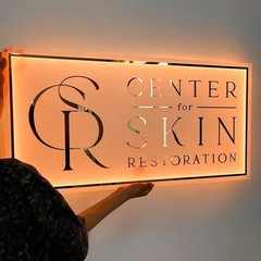 Custom LED Acrylic Neon Sign | Business Logo Wall Decor | Backlit Salon Decor