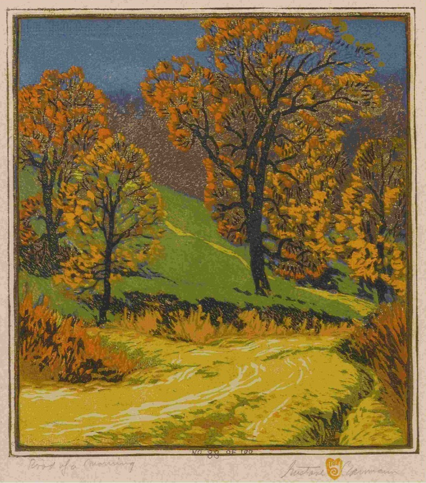 Gustave Baumann Road of a Morning : Archival Quality Giclée Art Print 1918