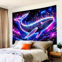 Blacklight Tapestry Glow In The Dark Tapestry UV Reactive Tapestry 78×59 Inches