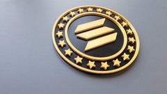 Solana Coin Cryptocurrency Wall Art Sol