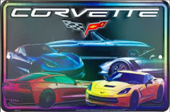 Chevy Chevrolet Corvette II 8×12 Automotive Car Garage Man Cave Parking Sign