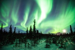 Northern Lights or Aurora Borealis Alaska Photo Art Print Poster 18×12
