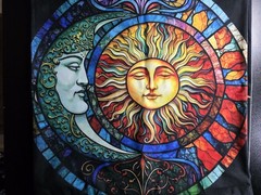 Sun & Moon Multicolor Bohemian Mystical Couch Pillow Cover 4pc Set 18×18