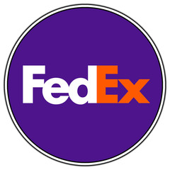 FedEx Circle Logo #1 Sticker Waterproof Vinyl Decal Die-Cut Car Laptop