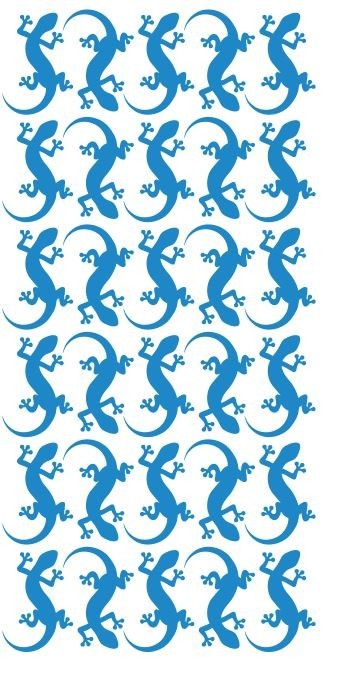 Lizard Stickers Sticker 1-1/4″ DC35-053 Medium Blue