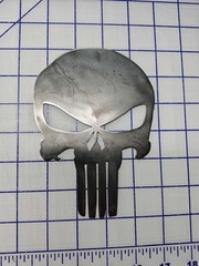 PUNISHER ** Metal Sign ** Skull, Metal Plate, Metal Decal, Small