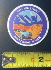 MOUNT MT WHITNEY SEQUOIA KINGS CANYON NATIONAL PARK ALASKA SMALL STICKER DECAL