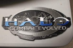 Halo Combat Evolved 3D printed Logo Sign Wall Desk Shelf Art