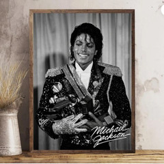 Retro Aesthetic Michael Jackson Poster, Unframed, Classic Music Wall Art
