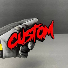 Custom 3D Laser Cut Acrylic Emblem Car Badge Multicolor Personalized Name-Logo
