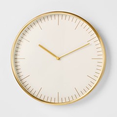 16″ Metal Bronze Wall Clock – Threshold designed with Studio McGee