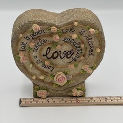 Love Is Heart Shaped Indoor/Outdoor Decor – Resin?