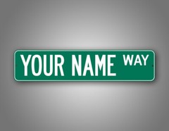 Custom 4″x18″ Green Street Sign Personalized Novelty Any Text Address Road Sign