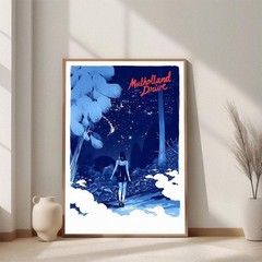 Mulholland Drive Movie Poster Print – David Lynch Neo-Noir Film Wall Art