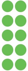 1.5″ Lime Green Round Label Dots Stickers Color Coding Inventory 1.5 Inch Dot