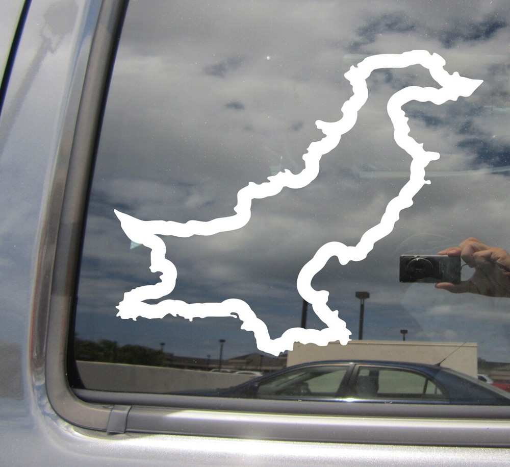 Pakistan Country Outline Car Truck Bumper Window Vinyl Decal Sticker 07229