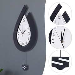 Large Wall Clock for Living Room Decor Big Pendulum Modern Silent Wall Clock