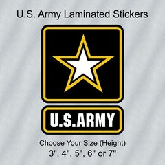 US ARMY Logo Laminated & Masked Stickers Choose from 3″, 4″, 5″, 6″ or 7″ Tall