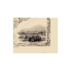 Historic Map – Afghanistan Iran Pakistan – Tallis 1851 – Vintage Wall Art