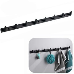 Wall Mounted Coat Racks with 8 Hooks Hanging Holder Towel Rack 29.7″x1.3″ Mod…