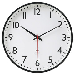 Mainstays 11.5” Quartz Black & White Schoolhouse Wall Clock