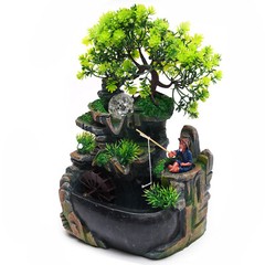 Indoor Water Fountains Zen Desk Rockery Waterfall Fountain Tabletop Ornament NEW