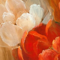 36W”x24H” JARDIN DE CORAIL by NAN – BED OF FLORAL HEAVEN – CHOICES of CANVAS