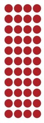 3/4″ Red Round Label Dots Stickers Color Coding Inventory 3/4 Inch Dot