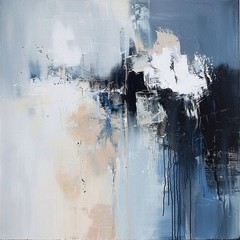 Hand Painted Oil Painting Canvas blue Abstract Wall Art Picture Home Decor