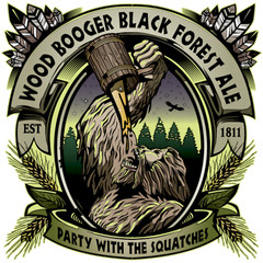 WOOD BOOGER Sublimation Print Ready to Press, Heat Transfer PICK YOUR SIZE