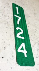 Double-Sided Vertical Reflective 911 Address Sign 18″X4″ By SSMG