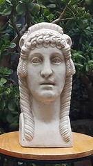 Hand Made Divine Father Janus Sculpture Two Faced Roman Mythology Italian 35cm