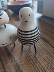 SET of 3 – Ikea DVÄRGTALL DVARGTALL Decorative Figures Figurines, Wood
