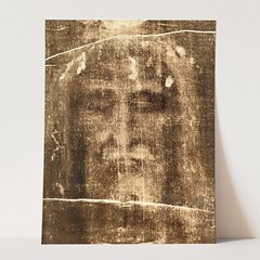 Shroud of Turin Face of Jesus Christ Bible God Christian Wall Art Poster Print