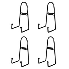 4 Pack Wall Mount Plate Display Stands, Medium Wall Easel Holder Plate Hanger…