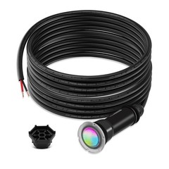 ** NEW 18W RGB LED Pool Light 1.5″ | Pentair GloBrite 602054 | 7 Colors | 100 FT