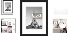 Timeless Black 8.5×11 Frame for Photos & Art – Perfect Gift for All Occasions