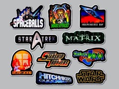 Classic Movie Sticker Lot (10 Stickers) SET 7 horror adventure alien sci-fi