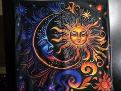 Sun & Moon Multicolor Bohemian Mystical Couch Pillow Cover 4pc Set 18×18