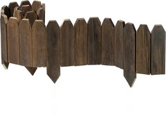 1 Pack,Wooden Fence Border Decorative Picket Panels for Flower Bed Barriers
