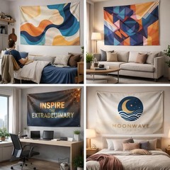 Personalized Custom Tapestry Unique Wall Hanging Backdrop for Home & Room Decor