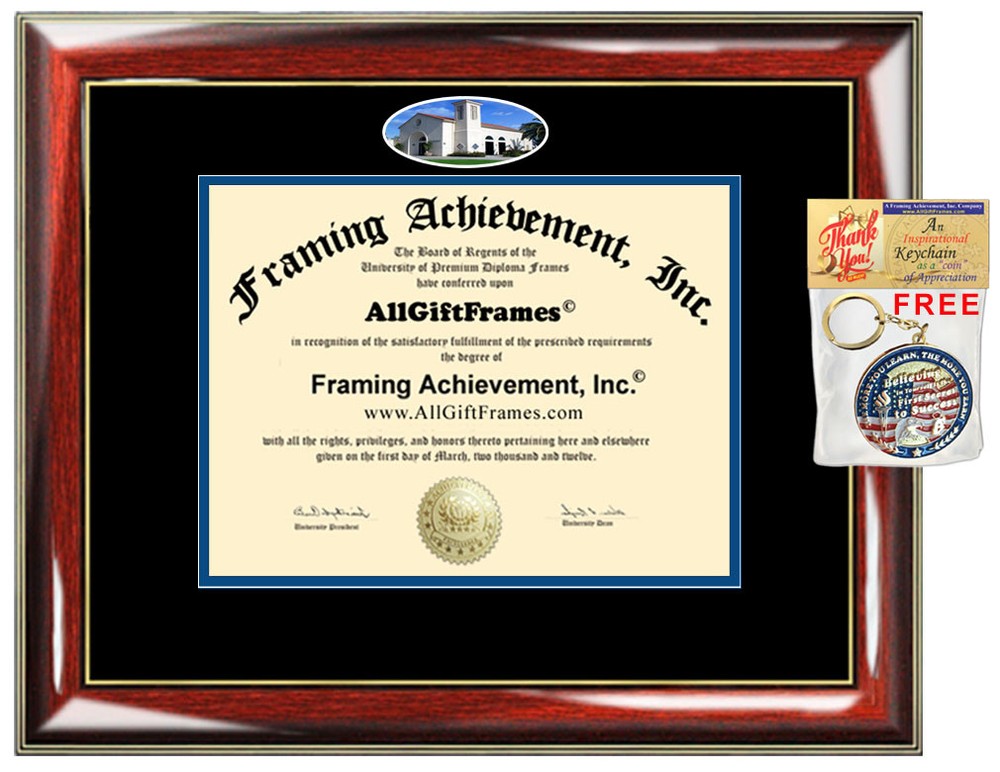 Vanguard University of Southern California Diploma Frame campus photo Graduation